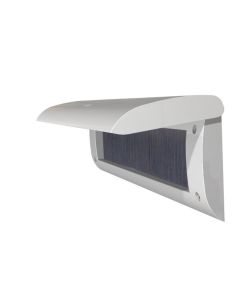 door-line Briefplaat binnen, kunststof deco zilver met klep 86 x 345mm