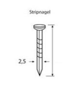 Dutack Fasteners Nagels 2,5x32mm verzinkt