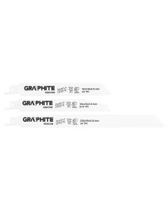 GRAPHITE 56H048 Reciprozaagbladenset 3st