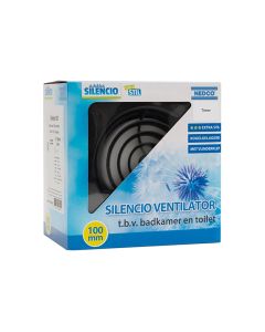 Silencio Badkamer/toiletventilator Silencio100T