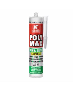 Griffon Poly Max® Fix & Seal Express Crystal Clear Koker 300 g NL/FR/DE