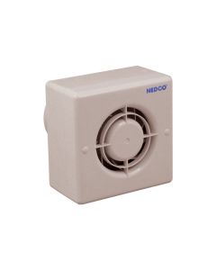 Nedco BV Badkamer/Toiletventilator CF 100 ABS, kunststof wit
