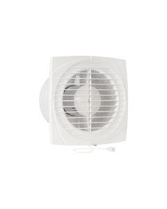 Eurovent ventilator Badkamer/Toiletventilator DV 125 ABS, kunststof wit