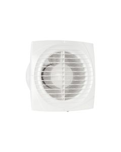 Eurovent ventilator Badkamer/Toiletventilator DT 125 ABS, kunststof wit