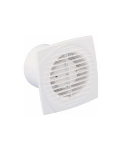 Eurovent ventilator Badkamer/Keukenventilator D 150 ABS, kunststof wit
