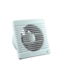 Eurovent ventilator Badkamer/Keukenventilator M 150 ABS, kunststof wit