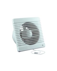 Eurovent ventilator Badkamer/Toiletventilator MV 100 ABS, kunststof wit