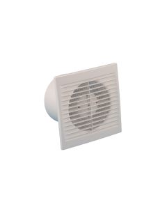 Eurovent ventilator Badkamer/Toiletventilator SV 100 ABS, kunststof wit