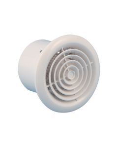 Eurovent ventilator Badkamer/Keukenventilator PF 150 ABS, kunststof wit