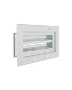 Nedco BV Aluminium gevelrooster 170 x 170mm aluminium wit