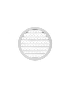 Nedco BV ALU schoepenrooster met grofmazig gaas Ø200mm wit