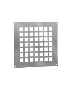 Nedco BV Ventilatieplaat 250x250mm aluminium