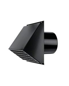 Nedco BV Aluminium muurrooster 180mm zwart