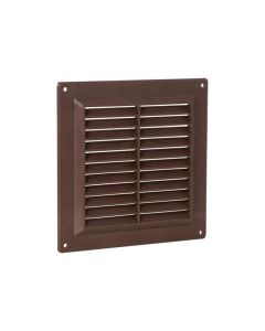 Nedco BV Schoepenrooster 150x150mm PS, kunststof bruin