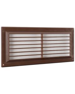 Nedco BV Schoepenrooster 130x300mm PS, kunststof bruin