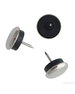 METALEN GLIJNAGEL, MEUBELGLIJNAGEL MET RUBBER, 30 MM