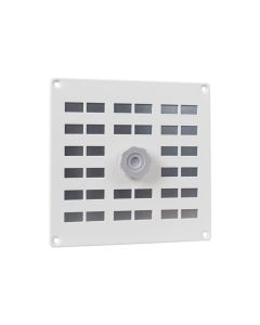 Nedco BV Schuifrooster 200x200mm aluminium wit met gaas