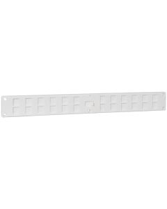Nedco BV Afsluitbaar ventilatierooster 370x40mm PS, kunststof wit