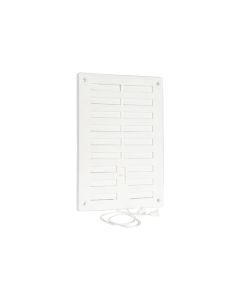 Nedco BV Afsluitbaar ventilatierooster 150x220mm met gaas PS, kunststof wit