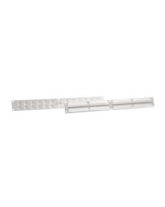 Nedco BV Ventilatieset 370x40mm met gaas kunststof/kunststof wit/wit