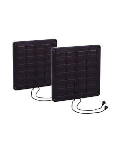 Nedco BV Ventilatieset 370x40mm kunststof/kunststof bruin/bruin