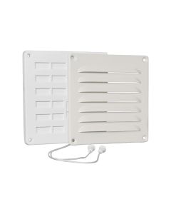 Nedco BV Ventilatieset 160x160mm kunststof/aluminium wit/wit
