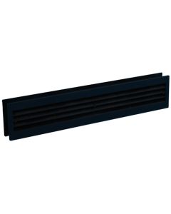 Nedco BV Deurventilatierooster 455x90mm PS, kunststof zwart