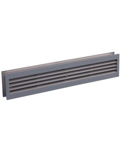 Nedco BV Deurventilatierooster 455x90mm PS, kunststof aluminium
