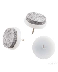 MEUBELVILTGLIJDER, VILTNAGEL, KUNSTSTOF 24 MM