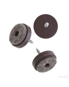 MEUBELVILTGLIJDER, VILTGLIJDER MET SCHROEF,KUNSTSTOF 20MM