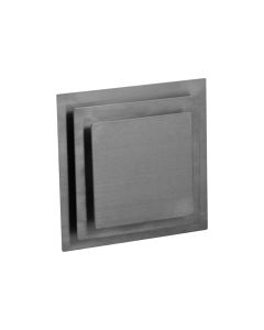 Nedco BV Ventilatierooster vierkant model ø 125mm RVS AiSi316