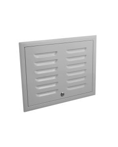 Nedco BV Inspectierooster 400x300mm staal grijs, RAL 9006, met slot