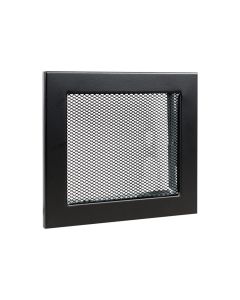 Nedco BV Rooster 240x170mm zwart met gaas, aansluitmaat 216x140mm