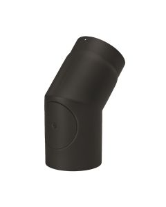 Nedco BV Zwart staal 2 mm 150 mm bocht 45° met deur