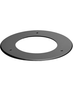 Nedco BV Zwart staal 2 mm 180 mm rozet + schroeven
