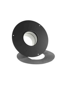 Nedco BV PK Ø80mm Afdekplaat met manchet zwart