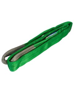 Konvox Hijsband met lussen groen 2 ton 2m