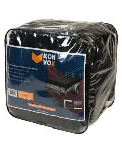 Konvox Aanhangwnet fijnmazig met elastiek 2,5x4m Zwart