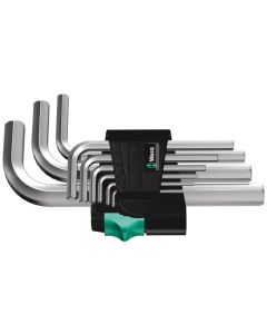 Wera 950/9 HEX-PLUS 5 STIFSLEUTELSET, METRISCH, VERCHROOMD, 9-DELIG