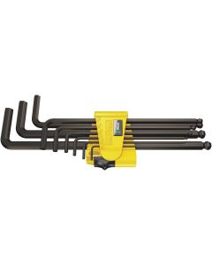 Wera 950/9 HEX-PLUS IMPERIAL 1 STIFTSLEUTELSET IN ETUI, INCH, BLACKLASER, 9-DELIG