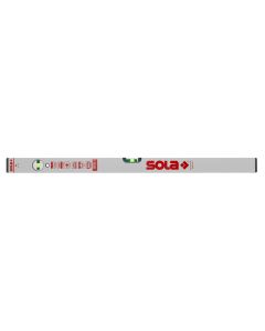Sola Alu blokwaterpas AV80 80cm 2 libellen 0,50mm/m zilver