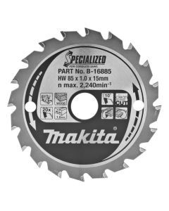 Makita B-16885 Cirkelzaagblad Hout