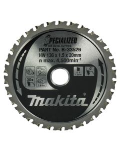 Makita B-33526 Cirkelzaagblad Zacht Staal