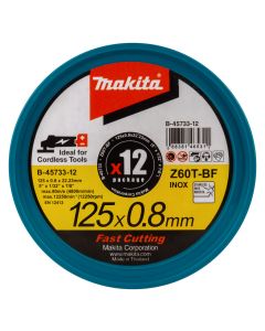 Makita B-45733-12 Doorslijpschijf RVS 125x22,28x0,8mm