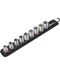 Wera BELT B 4 ZYKLOP DOPPEN SET, MET 3/8" -AANDRIJVING, 9-DELIG