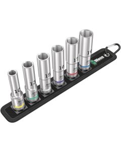 Wera BELT C DEEP 1 DOPPEN SET, MET 1/2" -AANDRIJVING, 6-DELIG