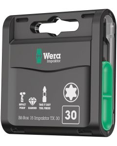 Wera BIT-BOX 15 IMPAKTOR TX 30, 15-DELIG