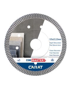 Carat DIA.ZAAG TEGELS/NAT.STEEN Ø125x22,23 MM, CSM MASTER