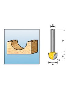 Makita D-10811 Holprofielfrees 12,7x9,53 S8