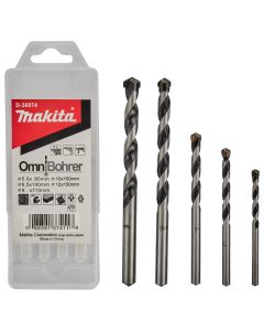 Makita D-36974 Multiborenset 5-delig